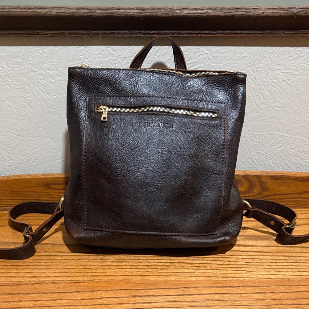 Portland Leather Dark Brown Backpack